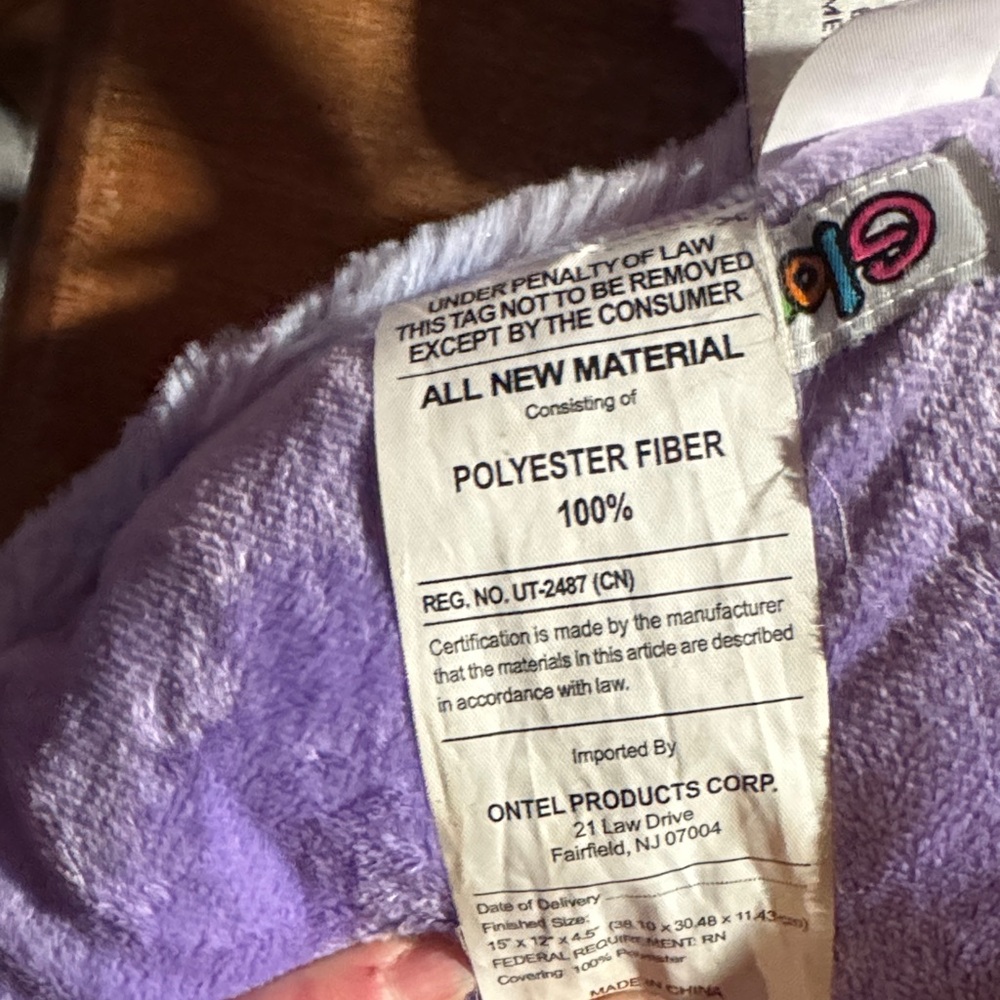 Purple Pillow Pets Glow Pets Plush - Picture 7 of 7